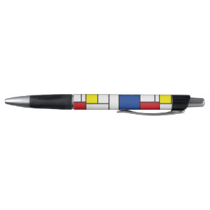 Mondrian Minimalistische Geometrische De-Stijl-Mod Kugelschreiber