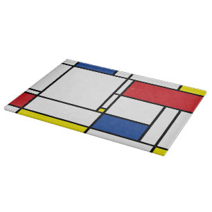 Mondrian Minimalistische Geometrische De-Stijl-Mod Schneidebrett