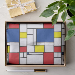 Mondrian Minimalistische Geometrische De Stijl Mod Seidenpapier