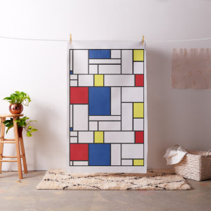 Mondrian Minimalistische Geometrische De Stijl Mod Stoff