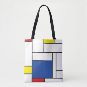 Mondrian Minimalistische Geometrische De-Stijl-Mod Tasche