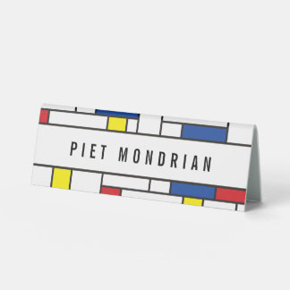 Mondrian Minimalistische Geometrische De-Stijl-Mod Tischaufsteller