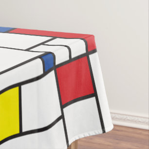 Mondrian Minimalistische Geometrische De-Stijl-Mod Tischdecke