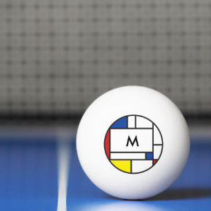 Mondrian Minimalistische Geometrische De Stijl Mod Tischtennisball