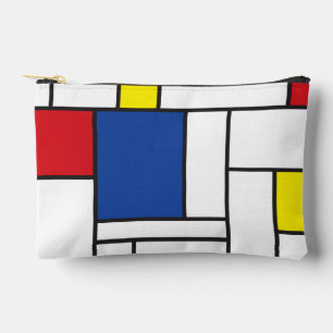 Mondrian Minimalistische Geometrische De-Stijl-Mod Zubehörtasche