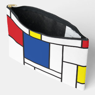 Mondrian Minimalistische Geometrische De-Stijl-Mod Zubehörtasche