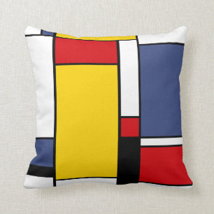 Mondrian  moderne geometrische Stilkunst. Kissen