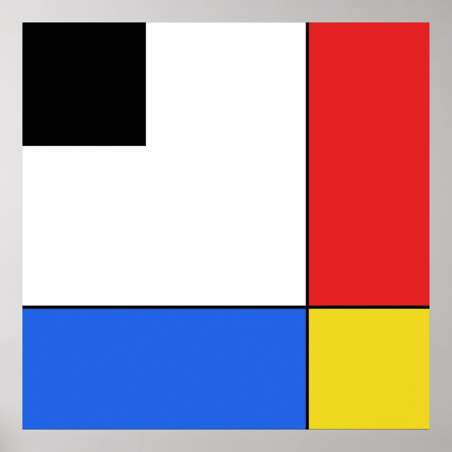 Mondrian Neoplasticism Poster (Vorne)
