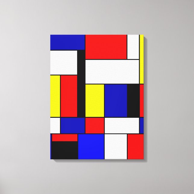 Mondrian No. 42 Leinwanddruck (Vorderseite)