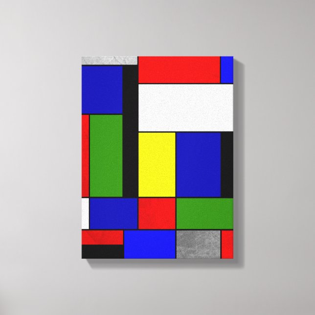 Mondrian No. 4 Leinwanddruck (Vorderseite)