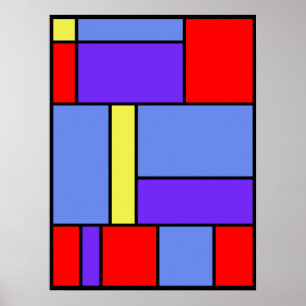 Mondrian Nr. 482 Poster
