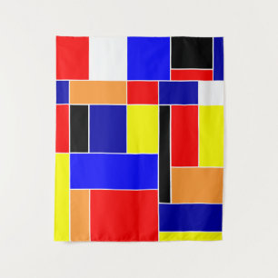 Mondrian Nr. 48 Medium Wandteppich