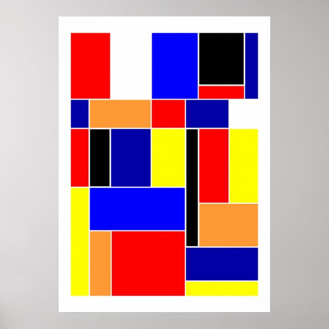 Mondrian Nr. 48 Poster (Vorne)
