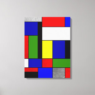 Mondrian Nr. 4 Leinwanddruck
