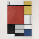 Mondrian Painting Red Flugzeug Yellow Black Gray B<br><div class="desc">Die Komposition mit Groß-Rot-Flugzeug, Gelb, Schwarz, Grau und Blauer Piet Mondrian begann in den 1920er Jahren die definitiven abstrakten Gemälde zu schaffen, für die er am besten bekannt ist. Er behielt seine Palette beschränkt auf Weiß, Schwarz und Grau zusätzlich zu den drei Grundfarben Rot, Gelb und Blau. Seine Kompositionen entstanden...</div>