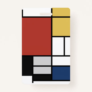 Mondrian Painting Red Flugzeug Yellow Black Gray B Ausweis