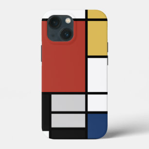 Mondrian Painting Red Flugzeug Yellow Black Gray B Case-Mate iPhone Hülle