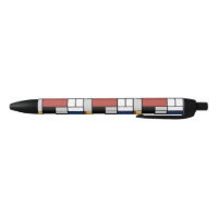 Mondrian Painting Red Flugzeug Yellow Black Gray B
