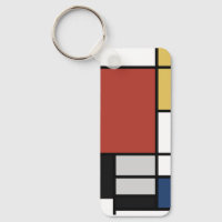 Mondrian Painting Red Flugzeug Yellow Black Gray B