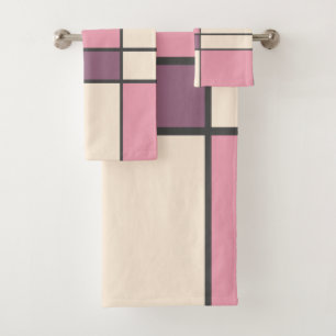 Mondrian & Pastell Badhandtuch Set