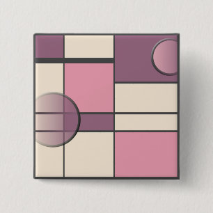 Mondrian & Pastell Button