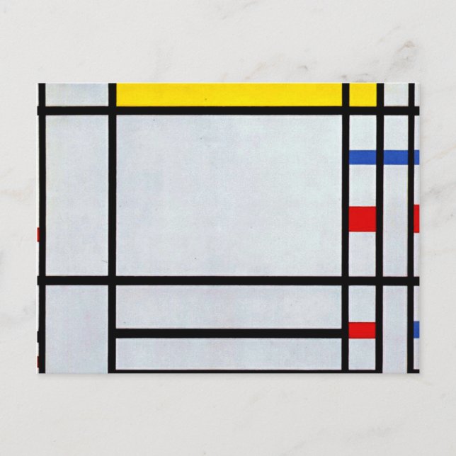 Mondrian - Place de la Concorde Postkarte (Vorderseite)