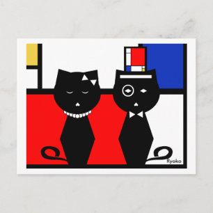 Mondrian Postcard Postkarte
