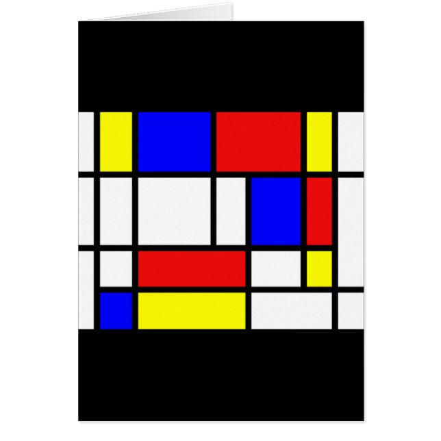 Mondrian - Primärfarbkarte (Vorne)