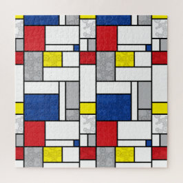 Mondrian Retro Circles Minimalistisch De Stijl Mod