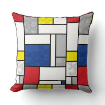 Mondrian Retro Circles Minimalistisch De Stijl Mod