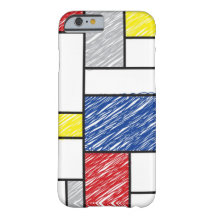 Mondrian Scribbles Minimalist Stijl Modern Art