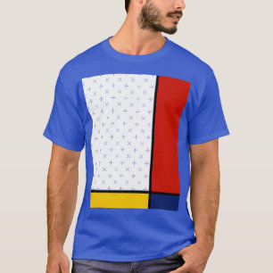 Mondrian Stil Abstrakte Kunst lustig T-Shirt