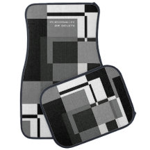 Mondrian Style Abstrakt Moderne Muster Schwarz-wei