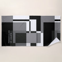 Mondrian Style Abstrakt Moderne Muster Schwarz-wei