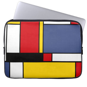 Mondrian Style Modernes Abstraktes Kunstdesign Laptopschutzhülle