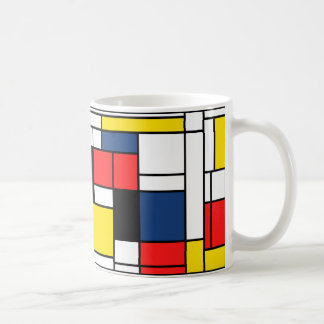Mondrian trinkt hier! kaffeetasse