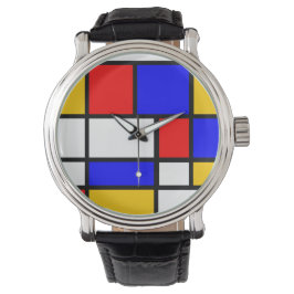 Mondrian-Uhr Armbanduhr