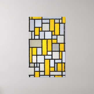 MONDRIAN - ZUSAMMENSETZUNG MIT GRID 1 - 1918 - LEINWANDDRUCK