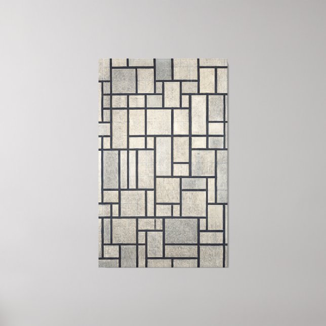 MONDRIAN - ZUSAMMENSETZUNG MIT GRID 2 - 1915-1942  LEINWANDDRUCK (Vorderseite)