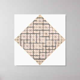 MONDRIAN - ZUSAMMENSETZUNG MIT GRID 4: LOZENGE - 1 LEINWANDDRUCK