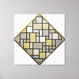 MONDRIAN - ZUSAMMENSETZUNG MIT GRID 5: LOZENGE - 1 LEINWANDDRUCK