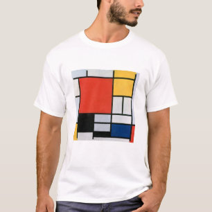 Mondrians Komposition Rot, Gelb, Blau, Schwarz T-Shirt