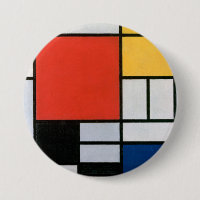 Mondrian's Zusammensetzung Rot, Gelb, Blau, Schwar