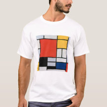 Mondrian's Zusammensetzung Rot, Gelb, Blau, Schwar