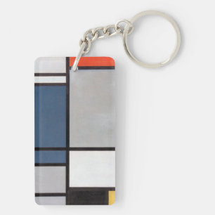 Mondrique Composition avec Rouge, Bleu, Noir, Jaun