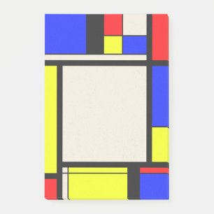 Mondrisches Design Post-it Klebezettel
