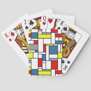 Mondrisches Design Spielkarten