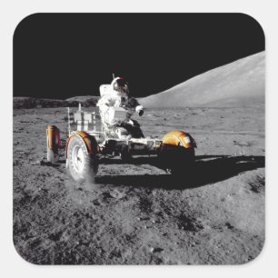 MondRover, Apollo 17 Quadratischer Aufkleber