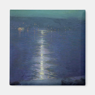 Mondschein auf dem Fluss, 1919 Magnet