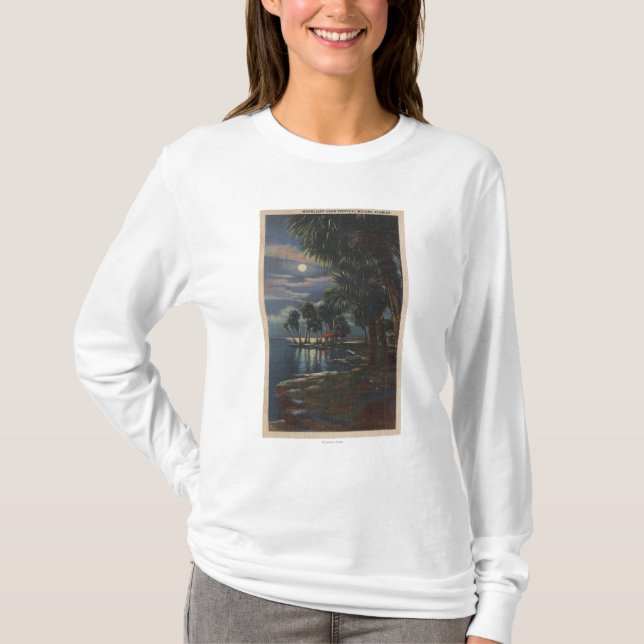 Mondschein auf einem Florida BeachFlorida T-Shirt (Vorderseite)